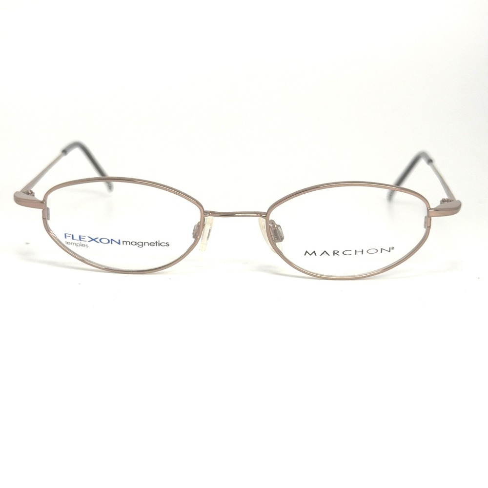Marchon Flexon Magnetics 813 MAG Chestnut Eyeglasses Frames 46-18-135 Oval Brown